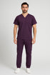 Men's V-Neck Utility Scrub – Multi-Pocket